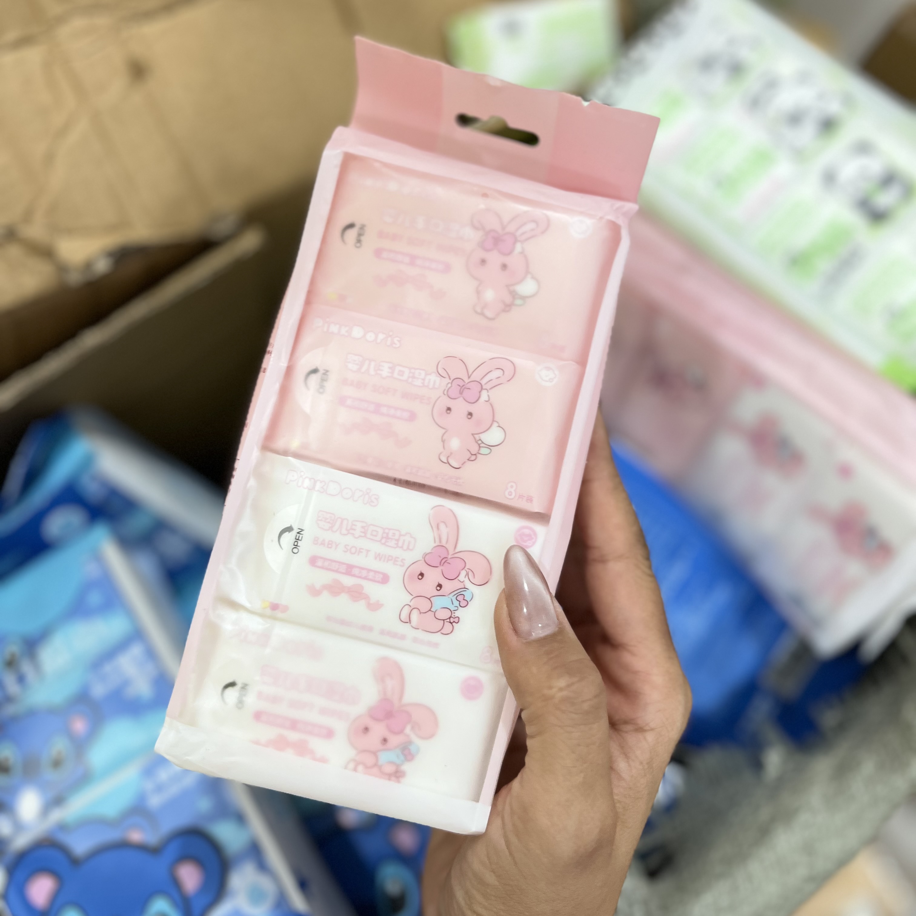 پک دستمال مرطوب پینک دوریس