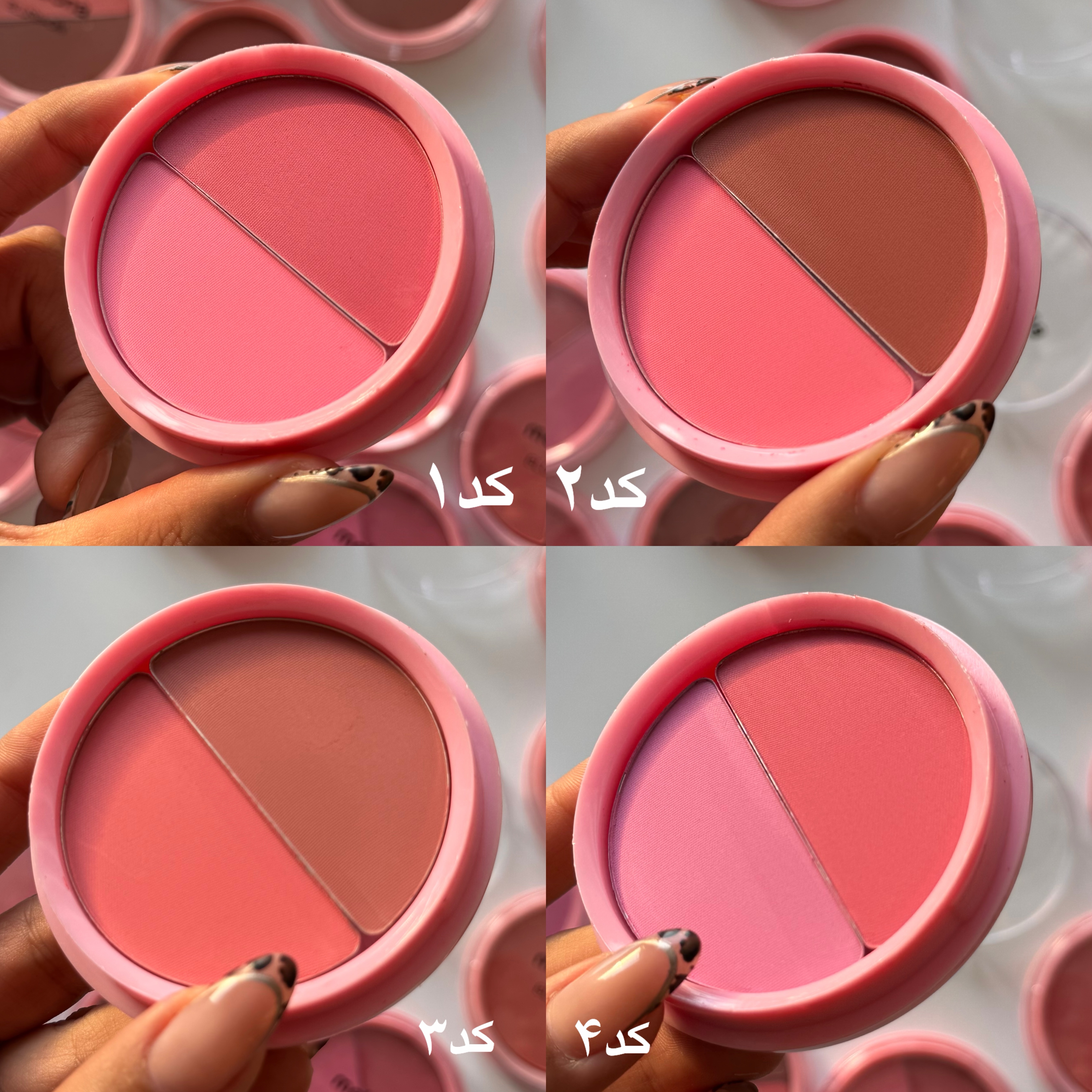 رژگونه پودری دو رنگ مهرونا